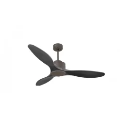Modulo de KlassFan - Super destratificateur et ventilateur DC 132 cm Chocolat pales bois noir sans Lumière 25 à 40 m²