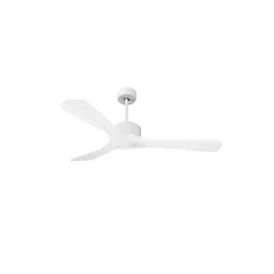 Modulo de KlassFan - Super destratificateur et ventilateur DC 132 cm Blanc pales bois blanc sans Lumière 25 à 40 m²