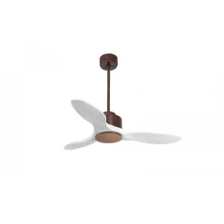 Modulo de KlassFan - Super destratificateur et ventilateur DC 106 cm Marron pales bois blanc sans Lumière 15 à 20 m²