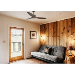 Modulo de KlassFan - Super destratificateur et ventilateur DC 132 cm Chocolat pales bois sombre sans Lumière 25 à 40 m²