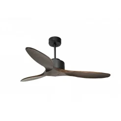 Modulo de KlassFan - Super destratificateur et ventilateur DC 132 cm Gris basalte pales bois sombre sans Lumière 25 à 40 m²