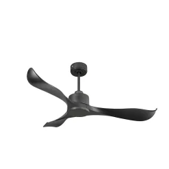 Modulo de KlassFan - Ventilateur de plafond DC sans Lumière Noir et gris basalte, thermostat idéal pour 21 à 25 m²