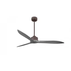 Modulo Latino Slim - Super destratificateur et ventilateur DC 132 cm chocolat pales bois gris idéal 26 à 40 m²