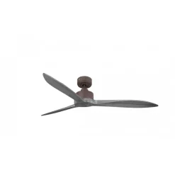 Modulo Latino Slim - Super destratificateur et ventilateur DC 132 cm chocolat pales bois gris idéal 26 à 40 m²
