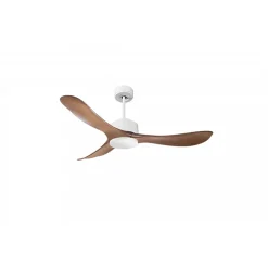 Modulo Regular - un ventilateur de plafond, DC 132 cm Blanc pales abs marron sans Lumière 20 à 35 m²