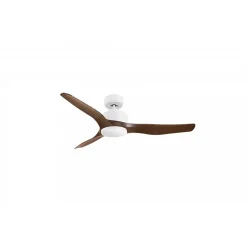 Modulo Regular Exterior - un ventilateur pour extérieur IP44, DC 127 cm Blanc pales abs marron sans Lumière 20 à 30 m²
