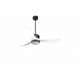 Modulo Regular Exterior - un ventilateur pour extérieur IP44, DC 132 cm Gris basalte pales abs blanc Lumière dimmable 20 à 35 m²