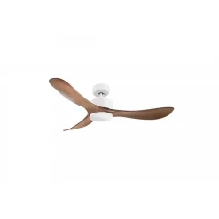 Modulo Regular Exterior - un ventilateur pour extérieur IP44, DC 132 cm Blanc pales abs marron sans Lumière 20 à 35 m²