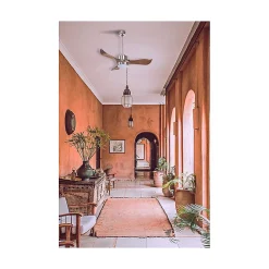 Modulo Regular Exterior - un ventilateur pour extérieur IP44, DC 106 cm Chrome pales abs marron Lumière dimmable 10 à 20 m²