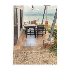 Modulo Regular Exterior - un ventilateur pour extérieur IP44, DC 132 cm Marron pales abs blanc sans Lumière 20 à 30 m²