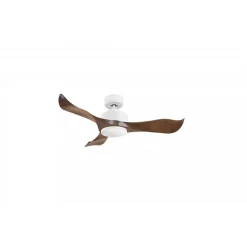 Modulo Regular Exterior - un ventilateur pour extérieur IP44, DC 106 cm Blanc pales abs marron sans Lumière 10 à 20 m²