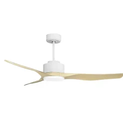 Modulo Regular Exterior - un ventilateur pour extérieur IP44, DC 127 cm Blanc pales abs marron sans Lumière 20 à 30 m²