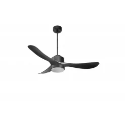 Modulo Regular Exterior - un ventilateur pour extérieur IP44, DC 132 cm Gris basalte pales abs noir Lumière dimmable 20 à 35 m²