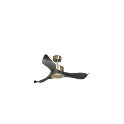 Modulo Regular Exterior - un ventilateur pour extérieur IP44, DC 106 cm Laiton pales abs noir sans Lumière 10 à 20 m²