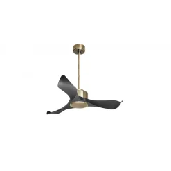 Modulo Regular Exterior - un ventilateur pour extérieur IP44, DC 106 cm Laiton pales abs noir sans Lumière 10 à 20 m²