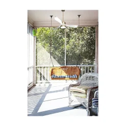 Modulo Regular Exterior - un ventilateur pour extérieur IP44, DC 132 cm Laiton pales abs blanc Lumière dimmable 20 à 30 m²