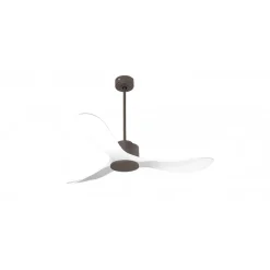 Modulo Regular Exterior - un ventilateur pour extérieur IP44, DC 132 cm Chocolat pales abs blanc sans Lumière 20 à 35 m²