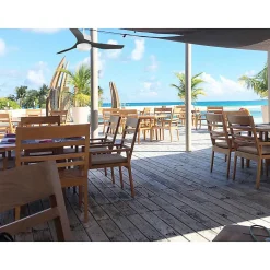 Modulo Regular Exterior - un ventilateur pour extérieur IP44, DC 127 cm Blanc pales abs noir Lumière dimmable 20 à 30 m²