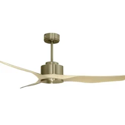 Modulo Regular Exterior - un ventilateur pour extérieur IP44, DC 127 cm Laiton pales abs marron sans Lumière 20 à 30 m²