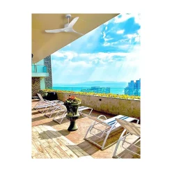 Modulo Regular Exterior - un ventilateur pour extérieur IP44, DC 127 cm Blanc pales abs blanc sans Lumière 20 à 30 m²