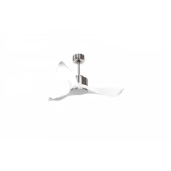 Modulo Regular Exterior - un ventilateur pour extérieur IP44, DC 106 cm Chrome pales abs blanc sans Lumière 10 à 20 m²