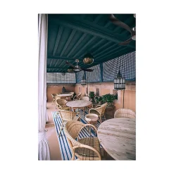 Modulo Regular Exterior - un ventilateur pour extérieur IP44, DC 132 cm Chrome pales abs noir sans Lumière 20 à 30 m²