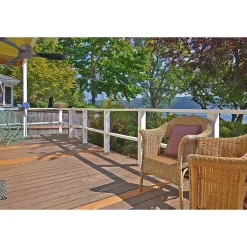 Modulo Regular Exterior - un ventilateur pour extérieur IP44, DC 132 cm Chocolat pales abs noir sans Lumière 20 à 30 m²