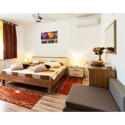 Modulo Regular Ring - Super destratificateur et ventilateur DC 106 cm noir pales bois blanc sans Lumière 15 à 20 m²