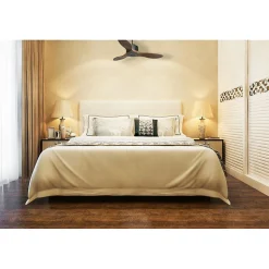 Modulo Regular Ring - Super destratificateur et ventilateur DC 106 cm noir pales bois sombre sans Lumière 15 à 20 m²