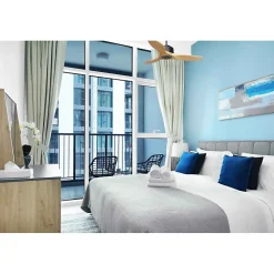 Modulo Regular Ring - Super destratificateur et ventilateur DC 106 cm noir pales bois clair sans Lumière 15 à 20 m²