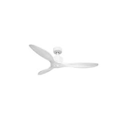 Modulo Slim Ring - Super destratificateur et ventilateur DC 132 cm blanc pales bois blanc idéal 26 à 40 m²