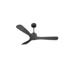 Modulo Slim Ring - Super destratificateur et ventilateur DC 132 cm noir pales bois noir idéal 26 à 40 m²