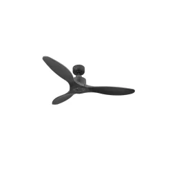 Modulo Slim Ring - Super destratificateur et ventilateur DC 132 cm noir pales bois noir idéal 26 à 40 m²