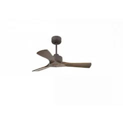 Modulo Slim de Klassfan - Ventilateur de plafond et destratificateur moteur DC chocolat et bois sombre 10 à 20 m²