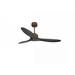 Modulo Slim de Klassfan - Ventilateur de plafond et destratificateur moteur DC marron et pales bois noir 25 à 40 m²