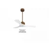 Modulo Slim de Klassfan - Ventilateur de plafond et destratificateur moteur DC marron et pales bois blanc 10 à 20 m²