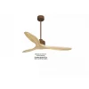 Modulo Slim de Klassfan - Ventilateur de plafond et destratificateur moteur DC marron et pales bois clair 25 à 40 m²