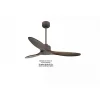 Modulo Slim de Klassfan - Ventilateur de plafond et destratificateur moteur DC chocolat et pales bois sombre 25 à 40 m²