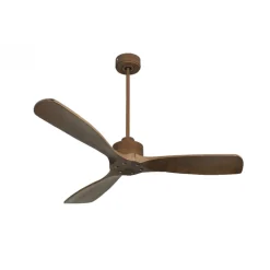 Modulo Slim de Klassfan - Ventilateur de plafond et destratificateur moteur DC marron et pales bois sombre 25 à 40 m²