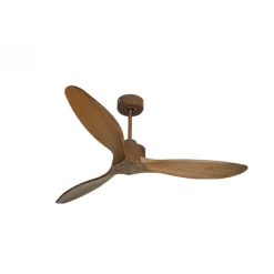 Modulo Slim de Klassfan - Ventilateur de plafond et destratificateur moteur DC marron et pales bois sombre 25 à 40 m²