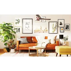 Modulo Slim de Klassfan - Ventilateur de plafond et destratificateur moteur DC blanc et pales bois sombre 25 à 40 m²