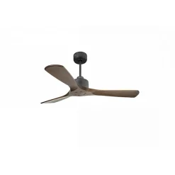Modulo Slim de Klassfan - Ventilateur de plafond et destratificateur moteur DC basalte et bois sombre 25 à 40 m²