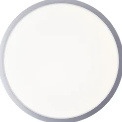 NAVARA Plafonnier argent LED intégrée 24W plastique ampoule incluse