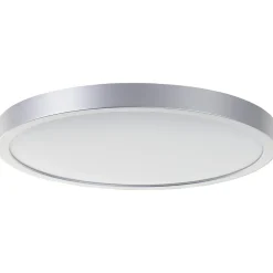 NAVARA Plafonnier argent LED intégrée 24W plastique ampoule incluse