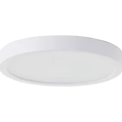 NAVARA Plafonnier blanc LED intégrée 18W plastique ampoule incluse