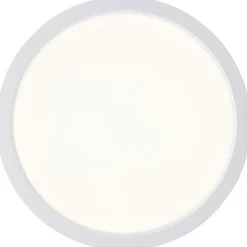 NAVARA Plafonnier blanc LED intégrée 18W plastique ampoule incluse