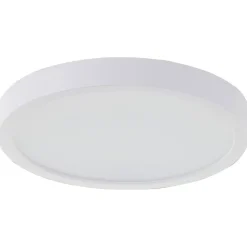 NAVARA Plafonnier blanc LED intégrée 18W plastique ampoule incluse