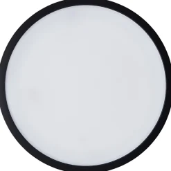 NAVARA Plafonnier noir LED intégrée 24W plastique ampoule incluse