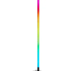 NEELE Lampadaire noir LED intégrée 6,5W - 125lm/ICRGB/détecteur de musique/dimmable/télécommande - plastique - ampoule incluse