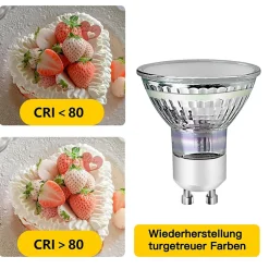 NETTLIFE 10 Ampoule GU10 LED blanc chaud 3W 30W, lampe à économie d'énergie 3000K